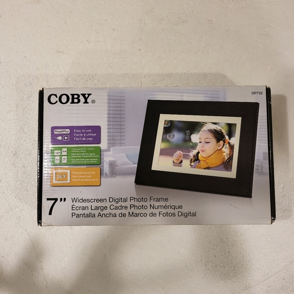 2/$35 Coby 7 inch🔥🔥HOST PICK🔥🔥 digital photo frame new with no tags - Picture 1 of 7